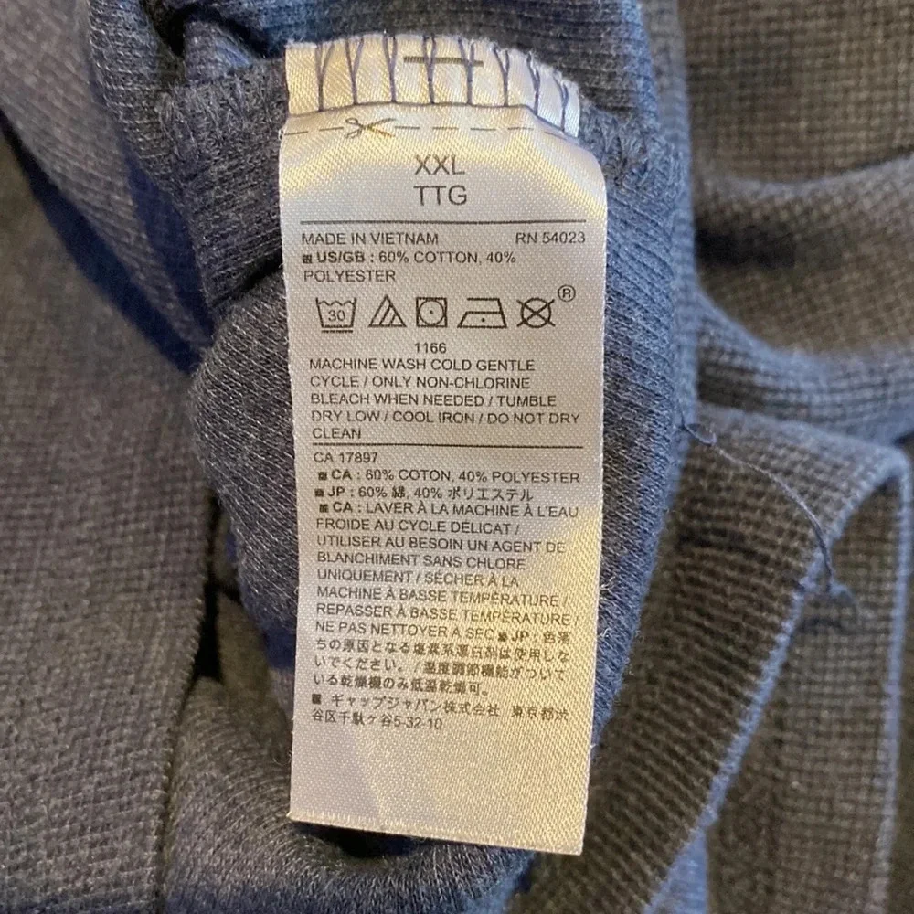 Banana Republic Men’s XXL Long Sleeve Waffle Knit T Shirt